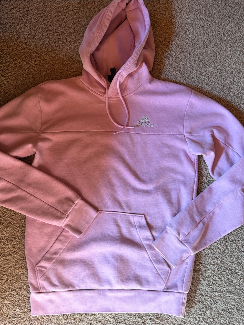 adidas Women's Pullover Hoodie with Embellished Logo